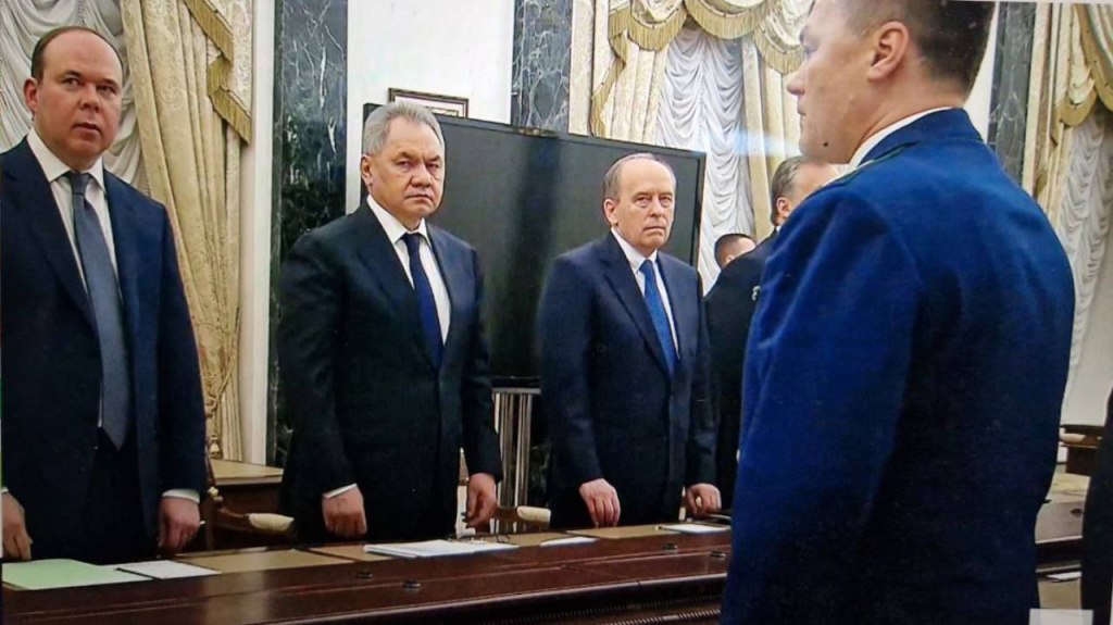 Sitzung der Generäle bei Putin